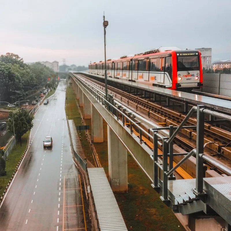 LRT in Kuala Lumpur Malaysia