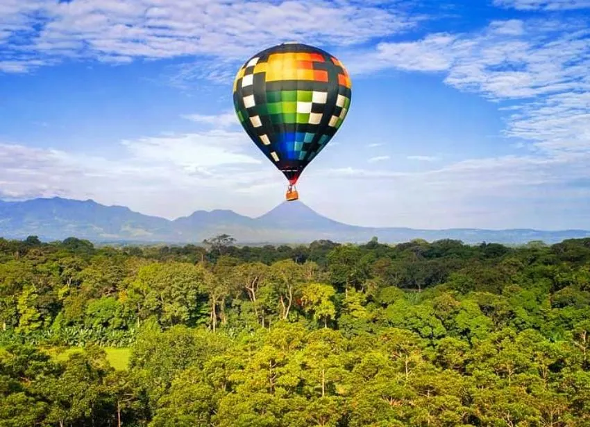 Hot air balloon ride in Costa Rica