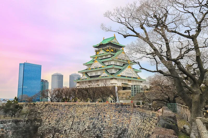osaka jo castle in japan