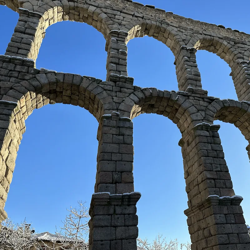 segovia aquaduct in spain roman