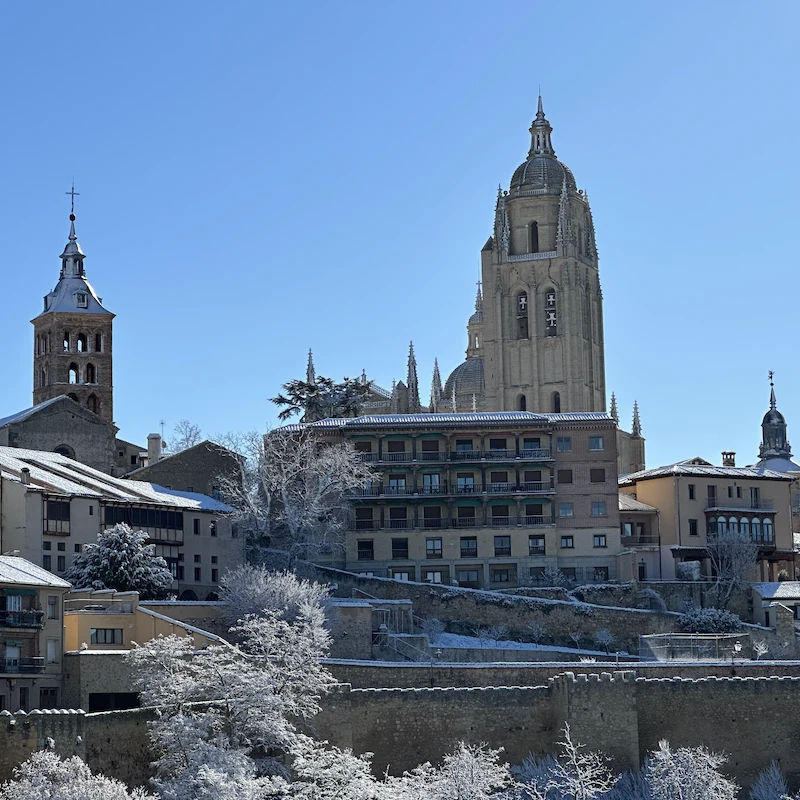 segovia spain in winter