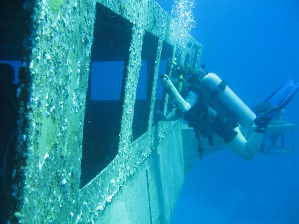 USS Kittiwake, former submarine rescue vessel shipwrecked in Grand Cayman