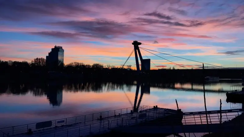Danube River in Bratislava, Slovakia