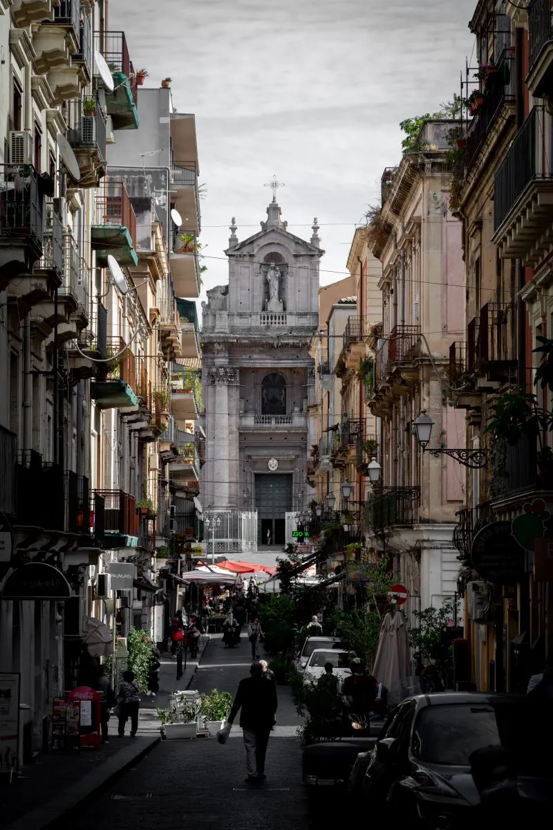 historic center of Catania, Italy