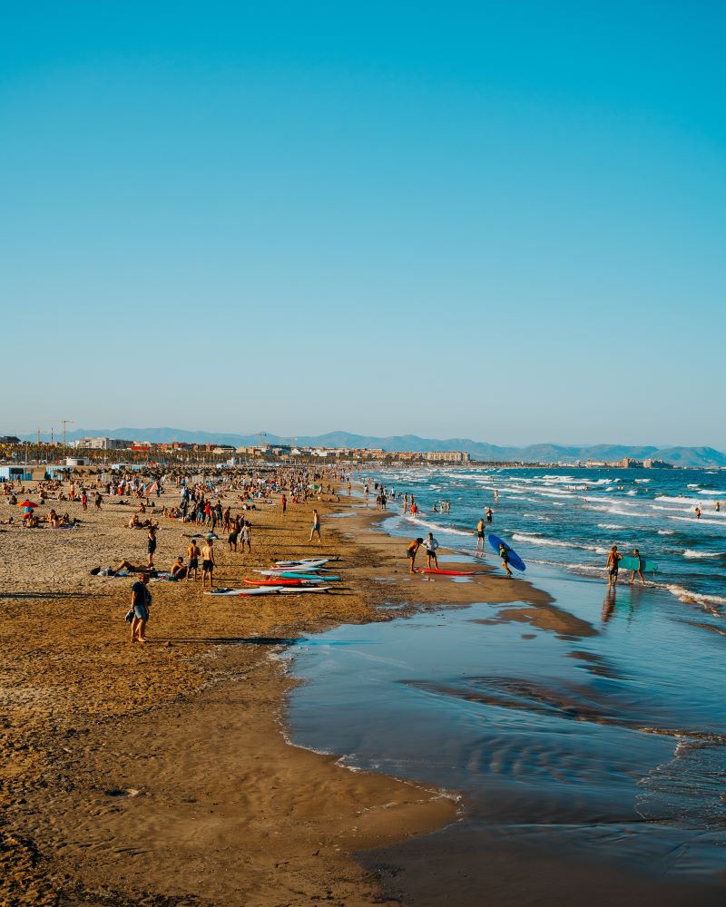 Malvarrosa Beach, Valencia, Spain