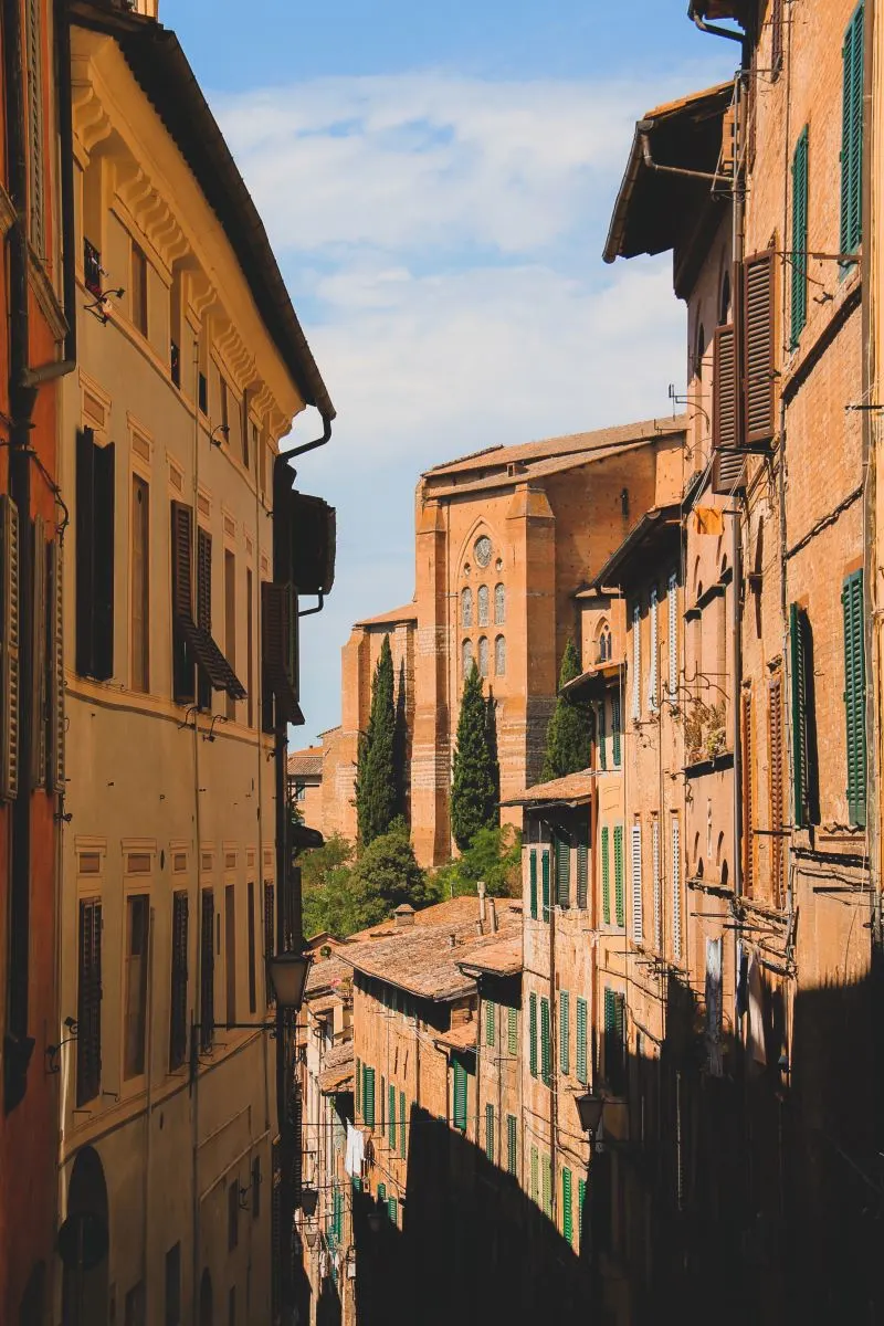 historic center of Siena, Italy