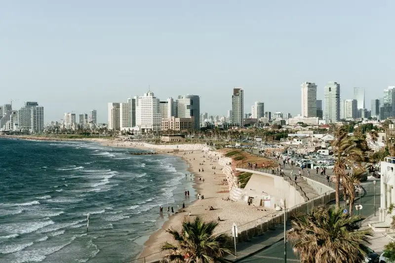 sandy beaches of Tel Aviv, Israel