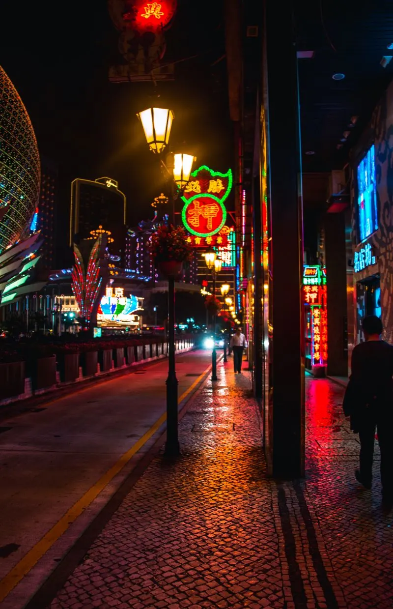 the casinos in Macau, China