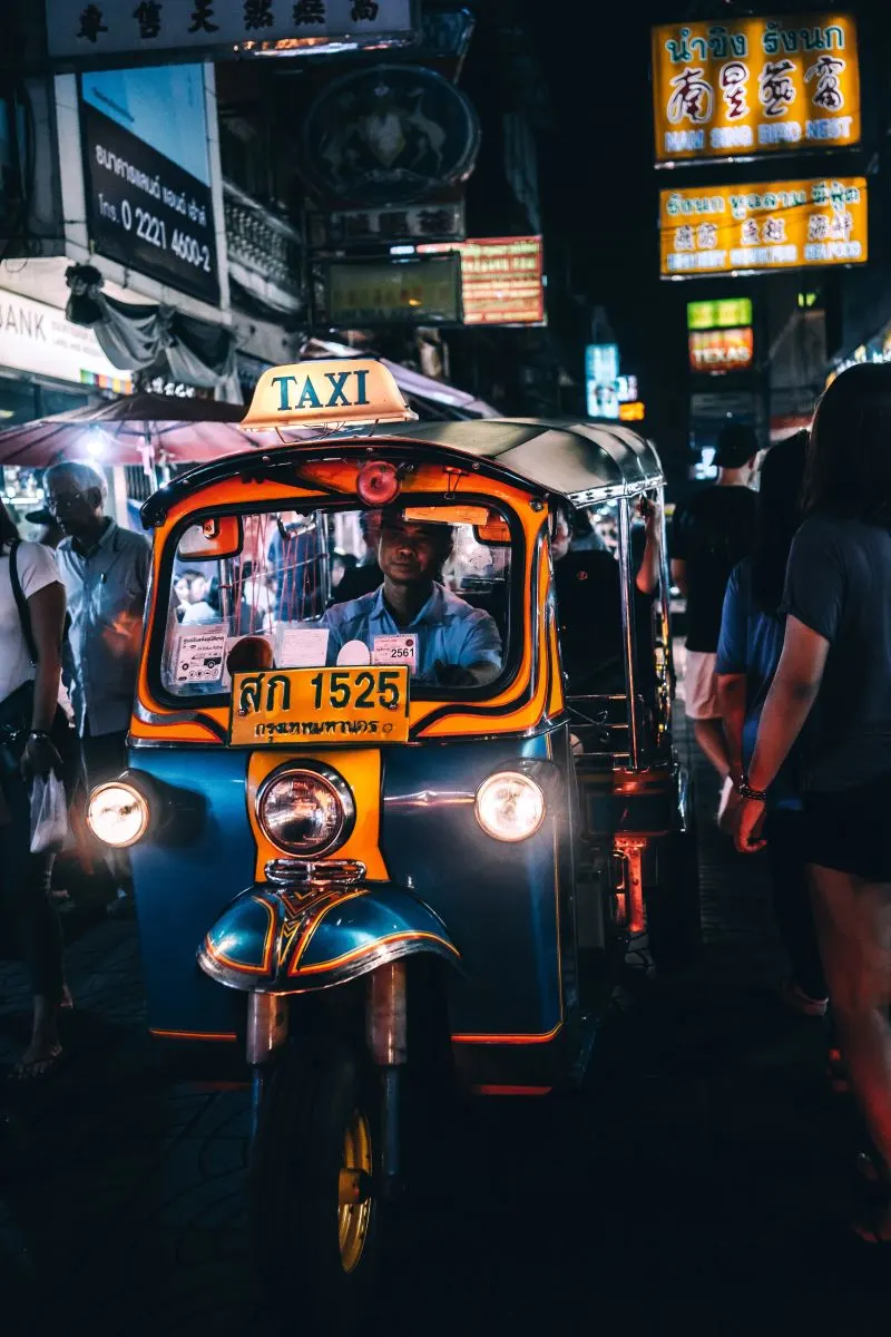 tuk-tuk ride Vientiane, Laos
