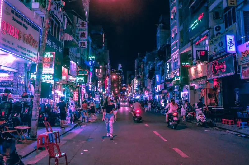 Bui Vien Walking Street Ho Chi Minh City, Vietnam