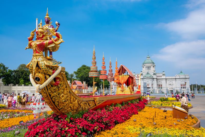 Golden Mermaid Statue Songkhla, Thailand