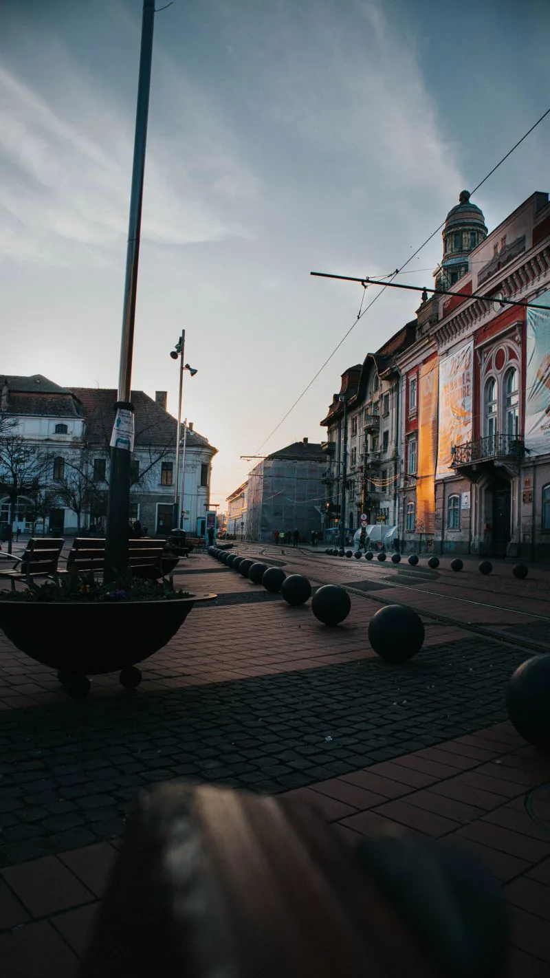 Memorial Cross in Revolution Square in Timisoara, Romania