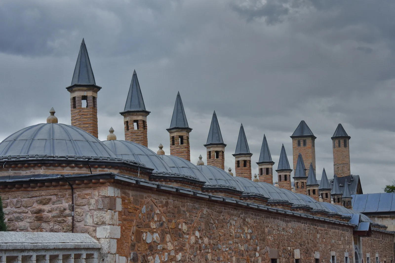 mevlana museum spires konya turkey