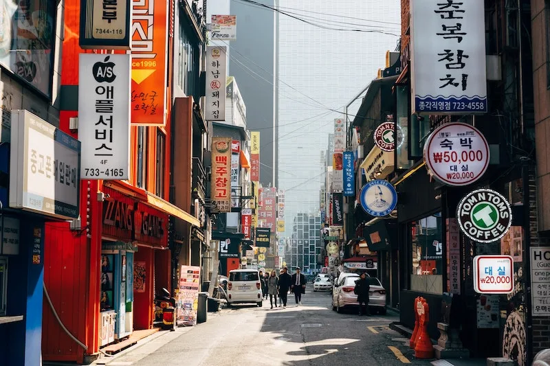 seoul south korea alley street