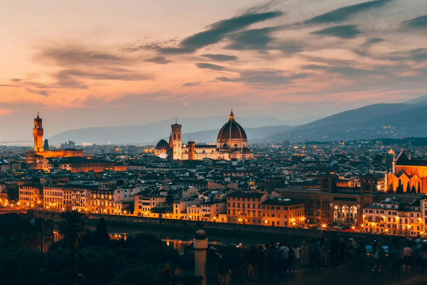Florence Italy in the night