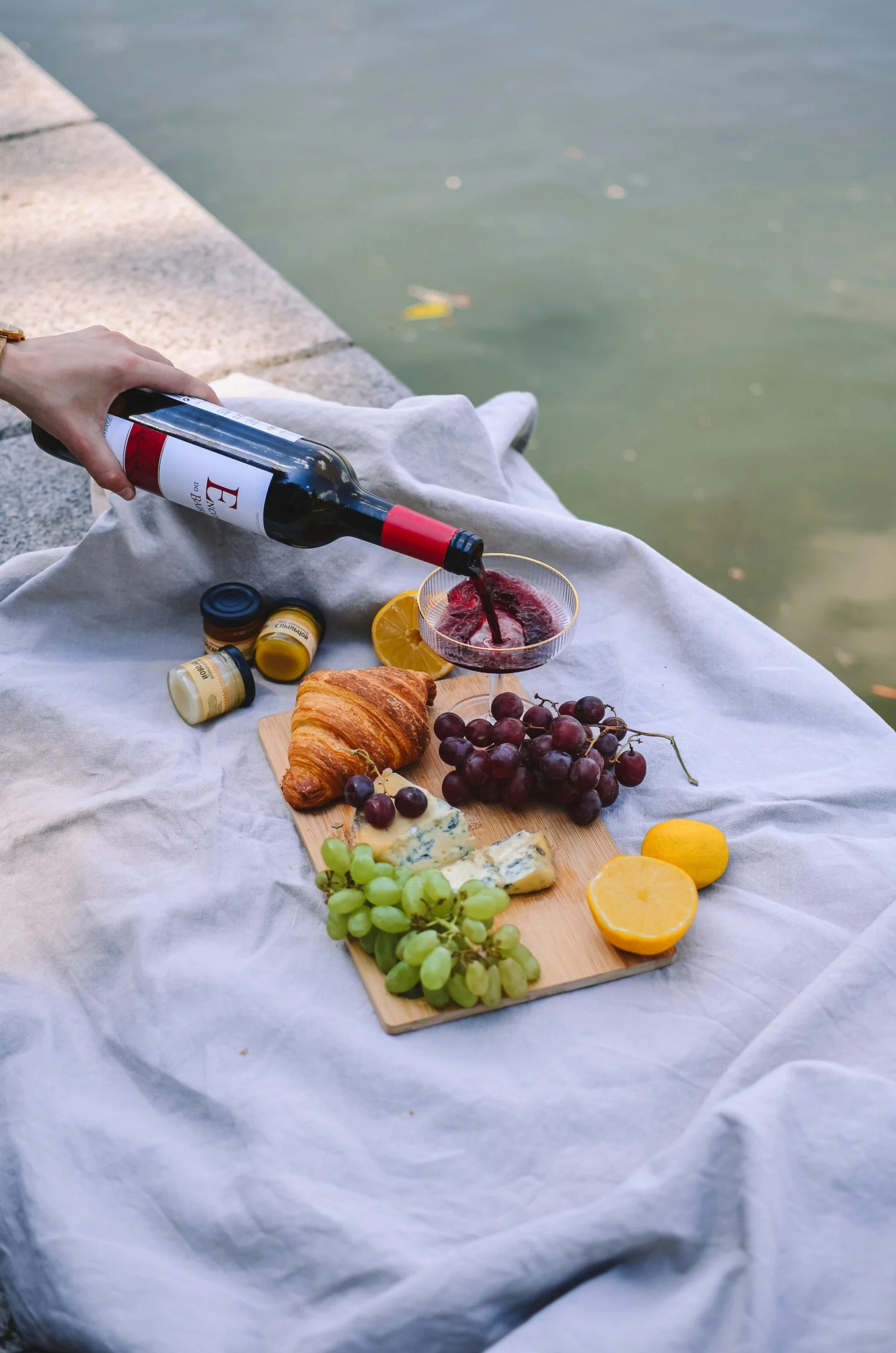 Food In Pistoia Italy fruits and wine