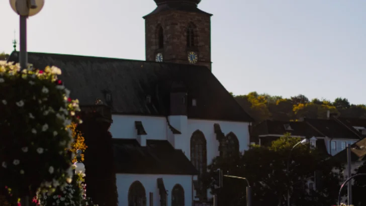 Michaeliskirche Saarbrücken germany inside of the churc