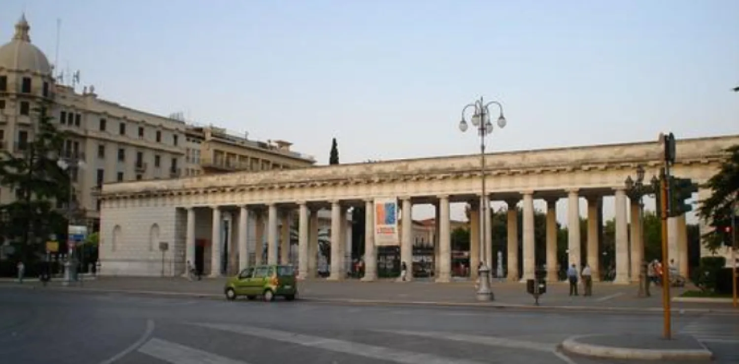 The Foggia Aqueduct italy white columns