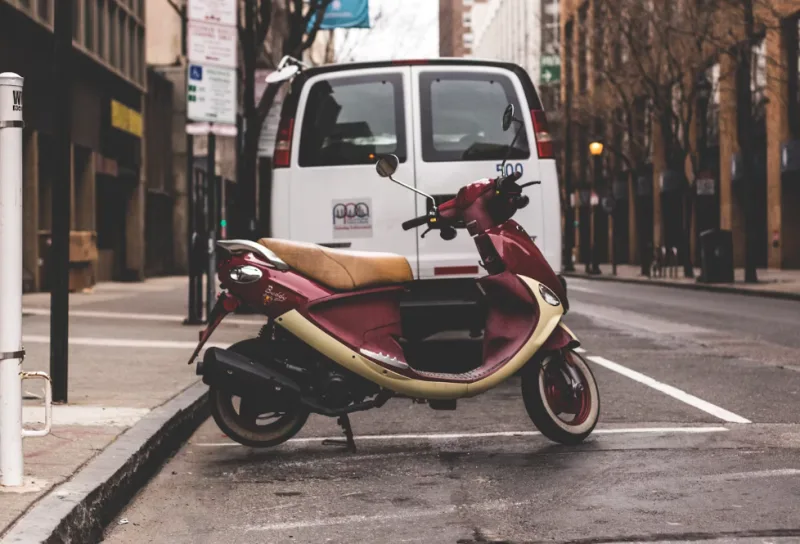 Transportation In Viterbo motorbike and van