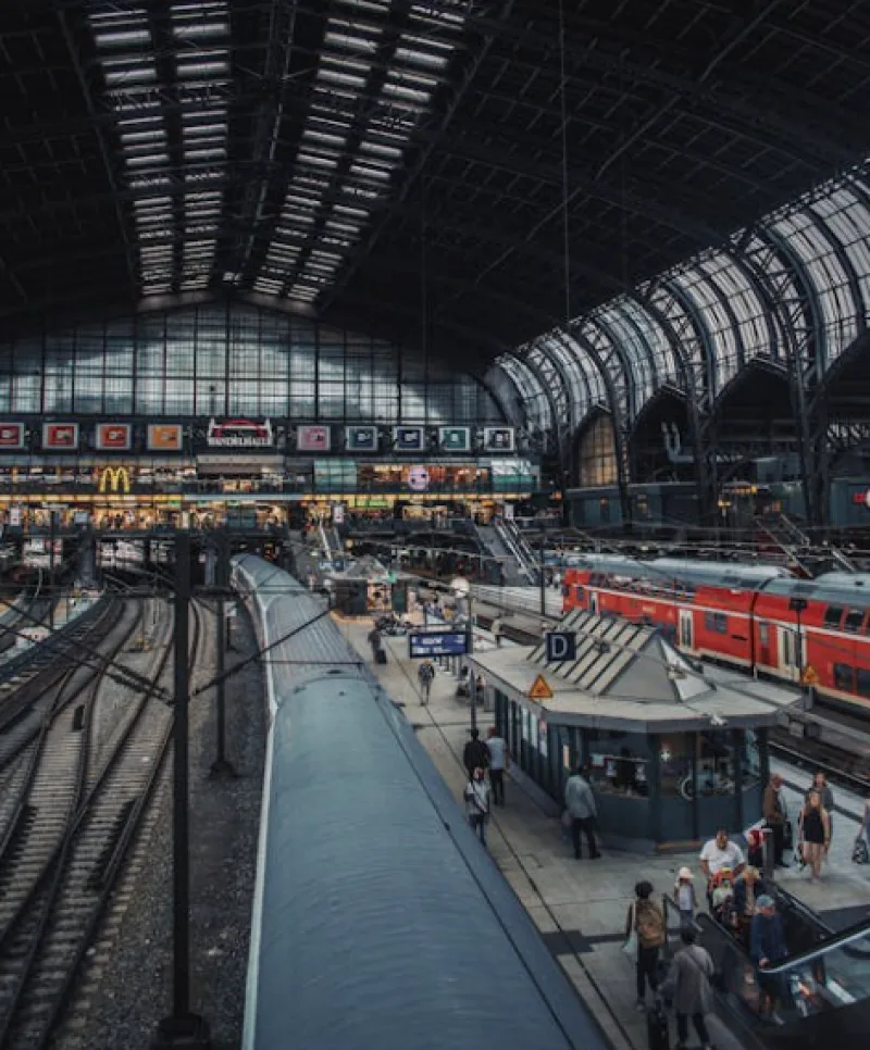 Transportation In Würzburg Germany train station inside building