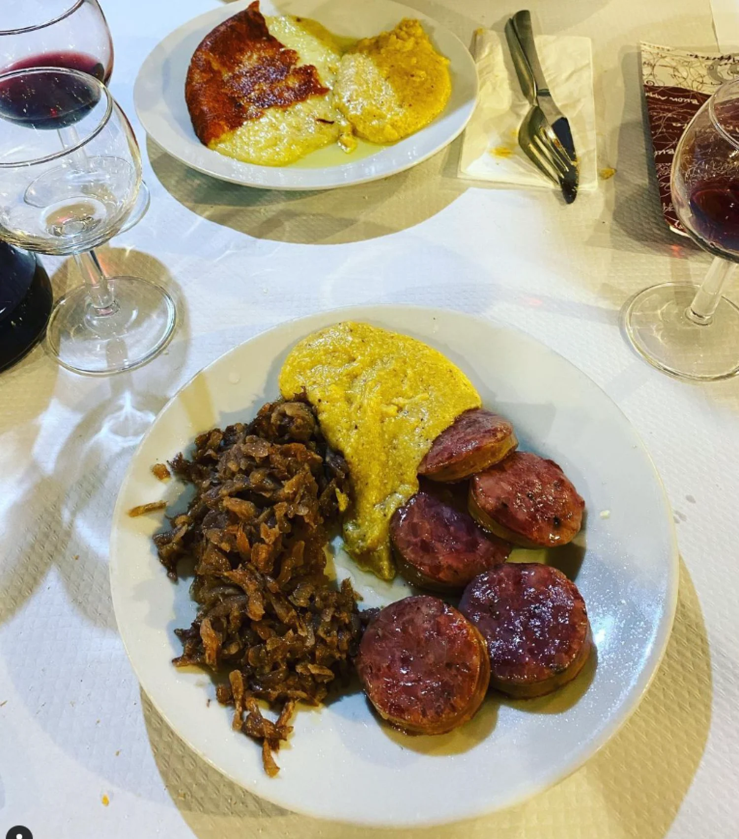Trattoria Al Vecchio Stallo polenta and meat