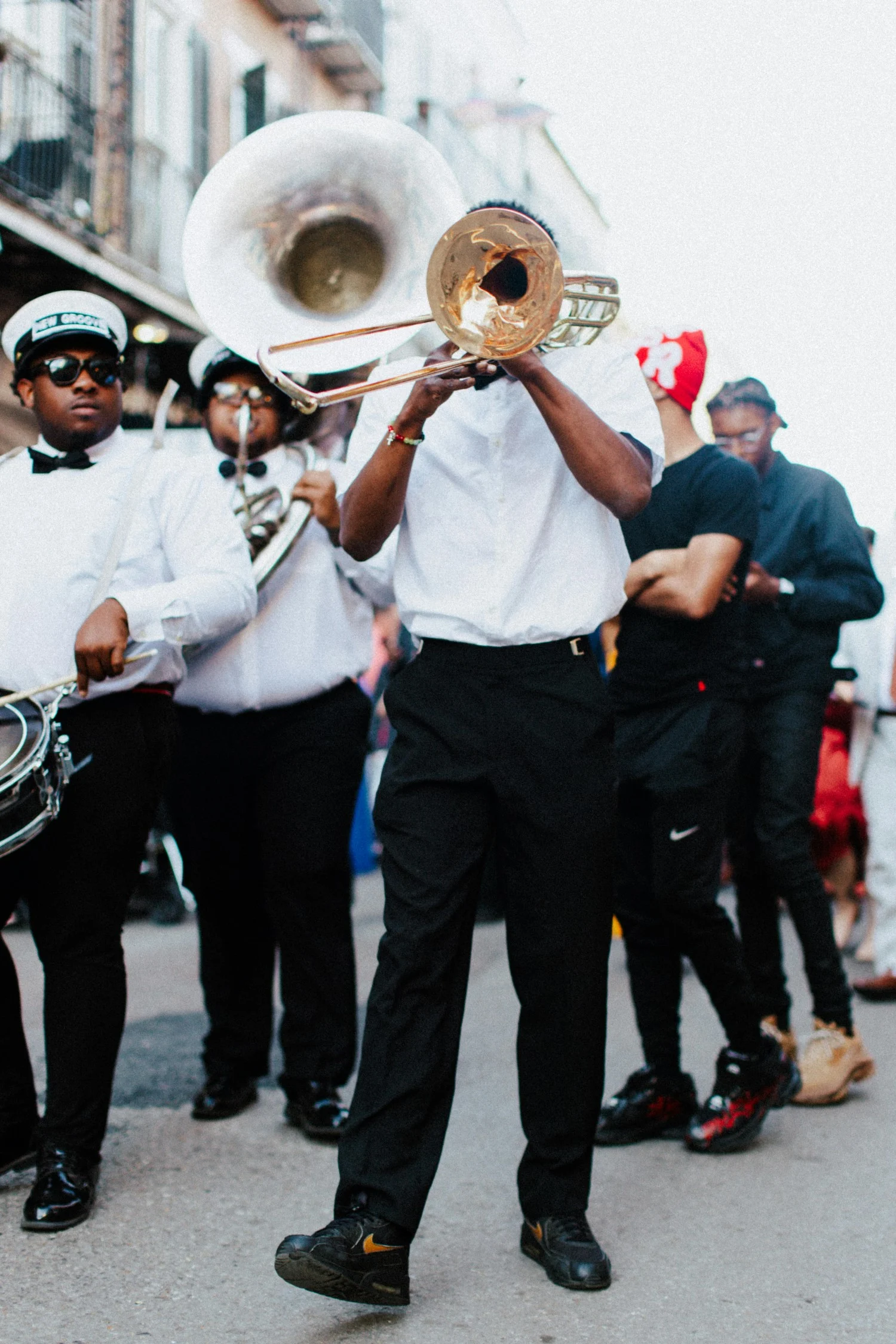 USA Louisiana Bourbon Street Musicians Playing 