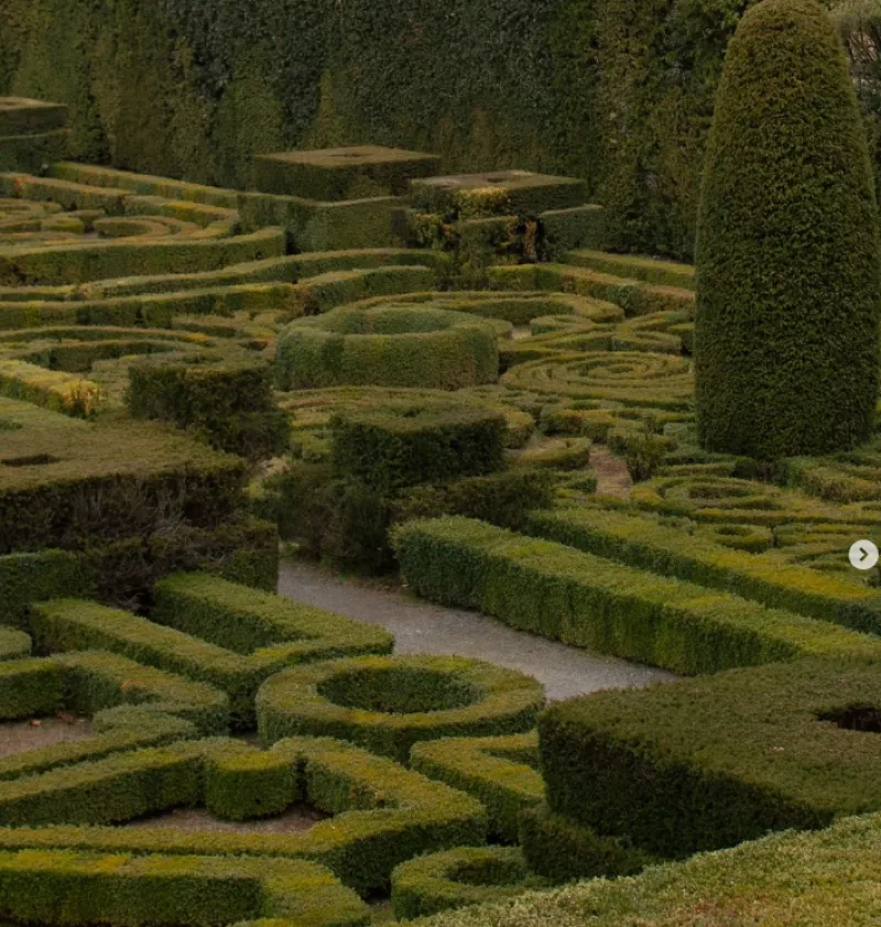 Villa Lante Viterbo, Italy green garden