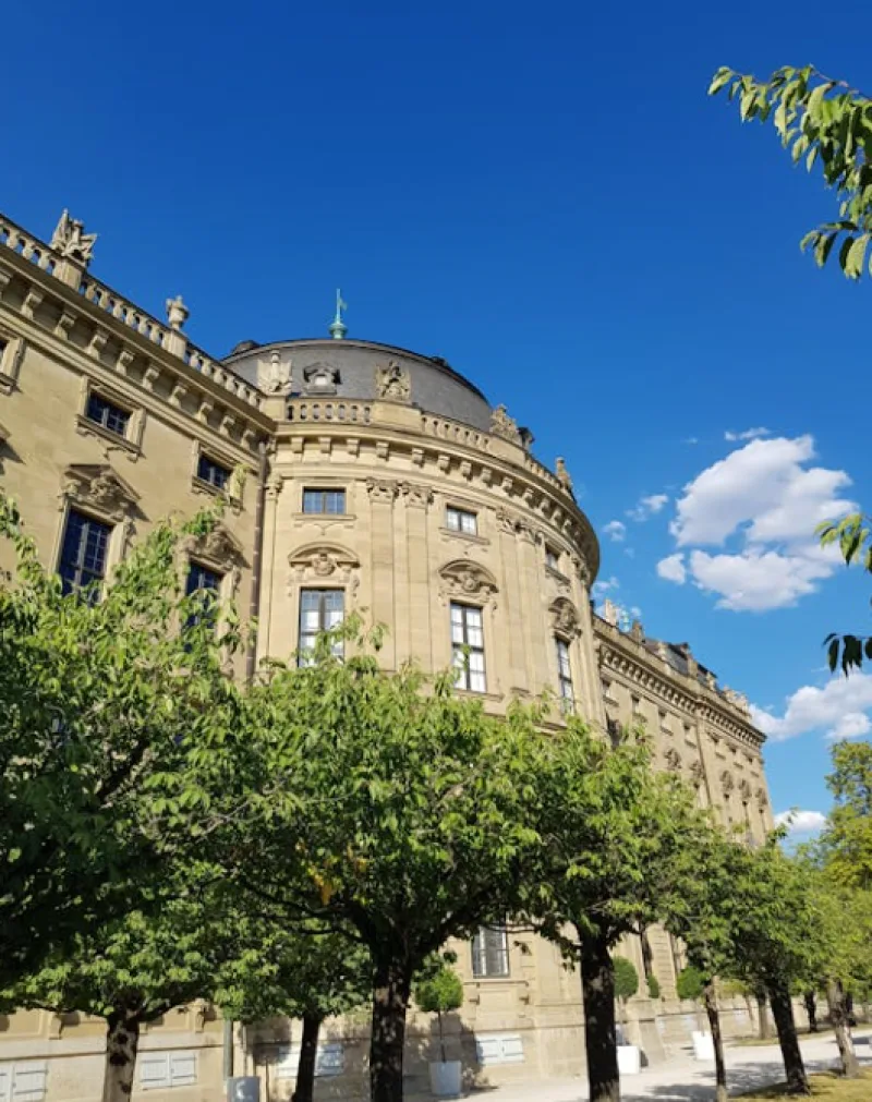 Wurzburg, Germany green trees besides brown building