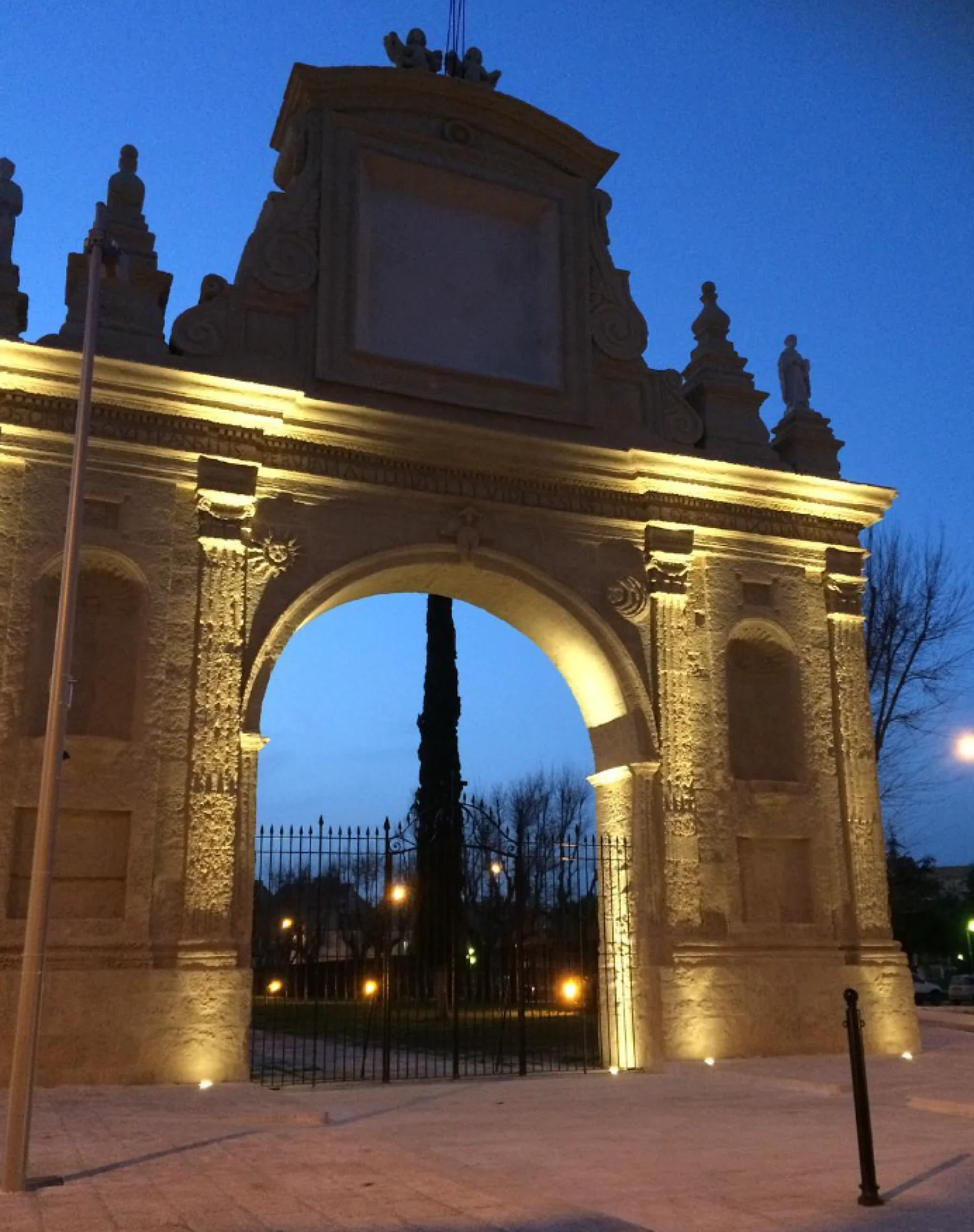 chiesa delle croci di foggia italy green trees and white constructions