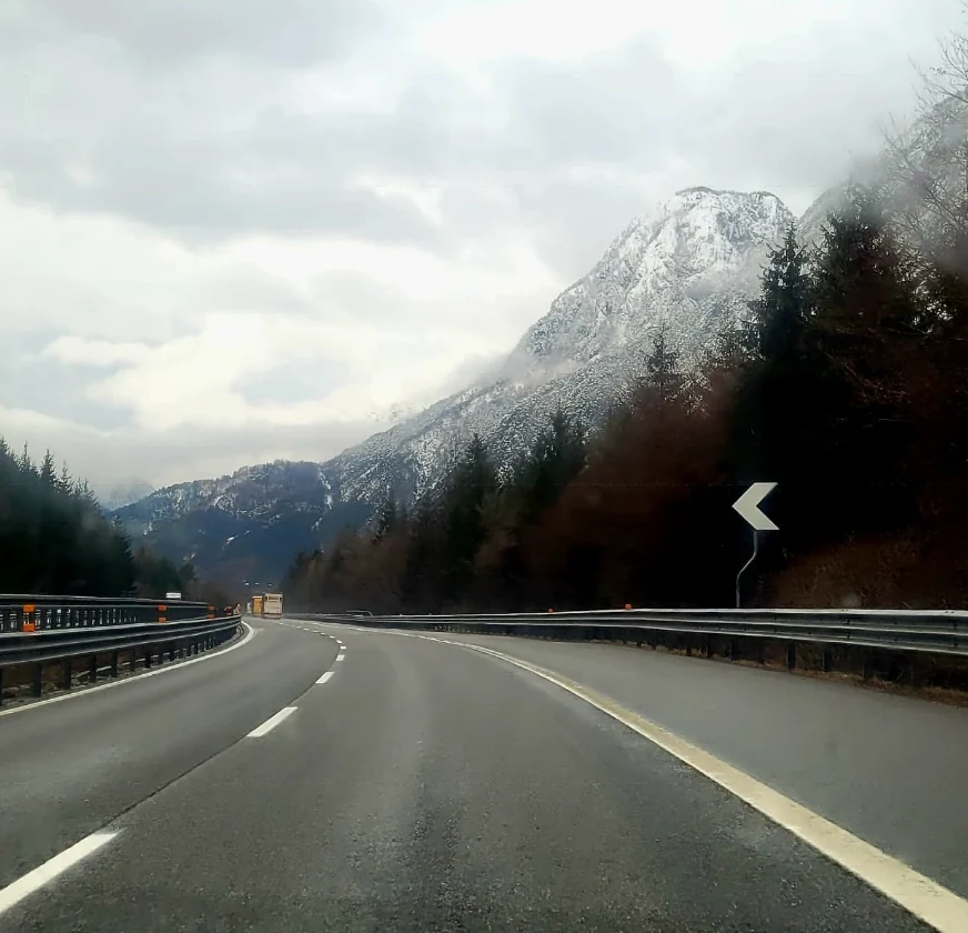 Palmanova in Udine highway A23