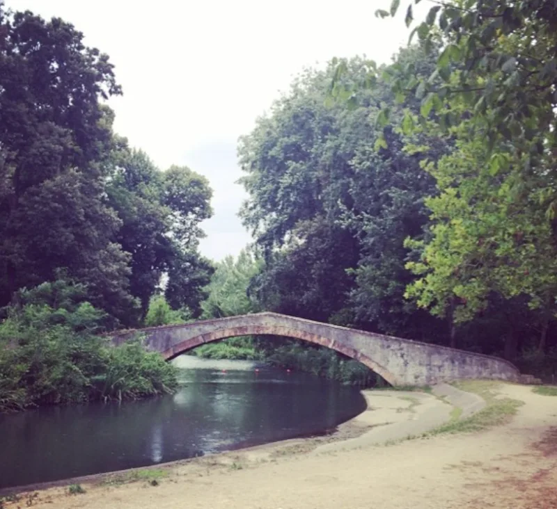 parco della versiliana viareggio italy bridge over the water